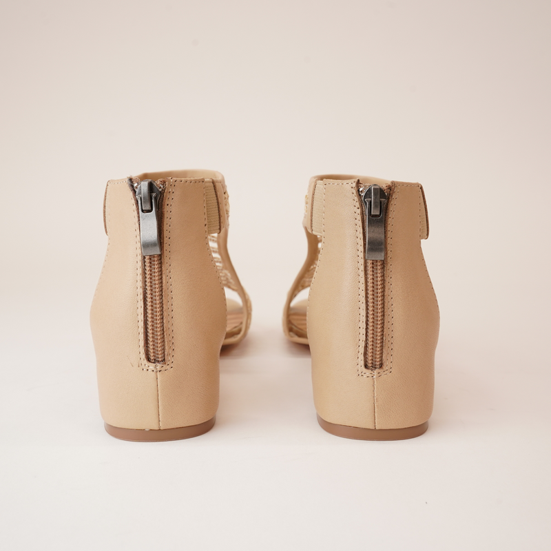 Angler Caramel/ Jute Leather Heels