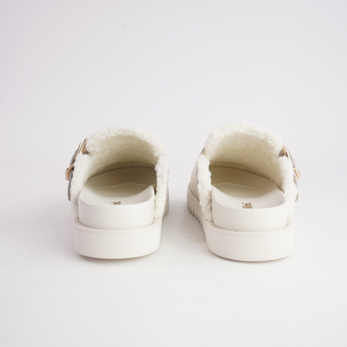 Merchah Cream Leather Mules - MOLLINI | Shouz