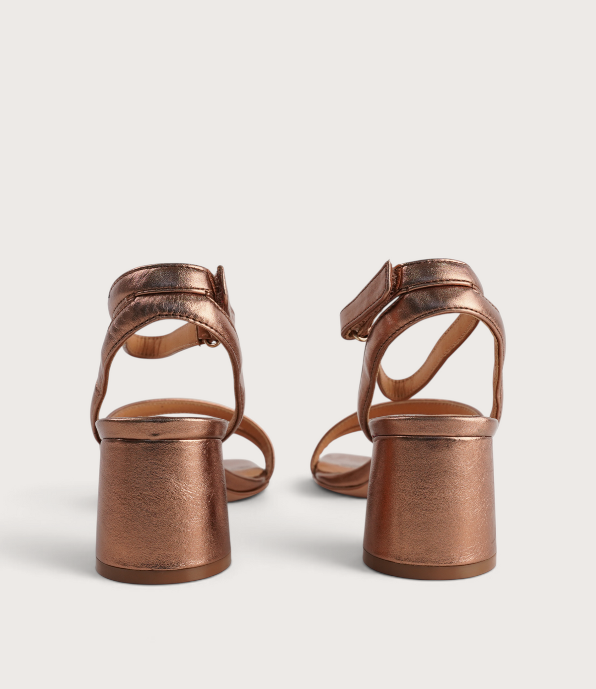 Petricia Copper Leather Heels