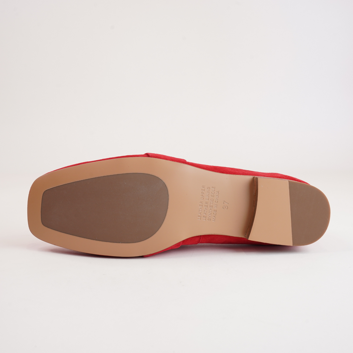 Paydie Red Suede Leather Loafers - TOP END | Shouz