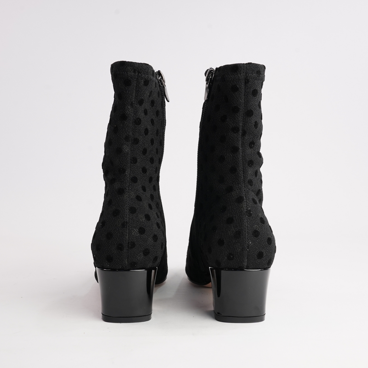 Hartful Black Spot Ankle Boots