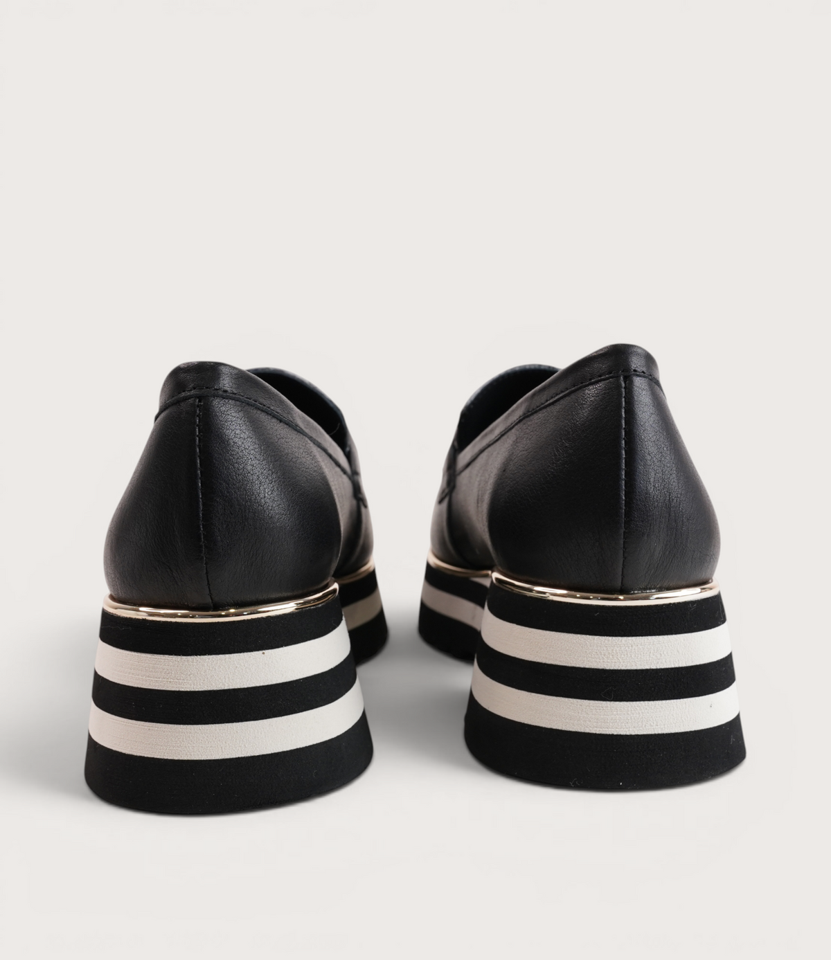 Ealia Black/ Milk Leather Loafers