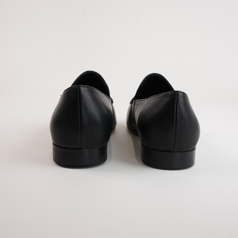 Inchic Black Leather Loafers