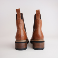 Linear Brandy Leather Chelsea Boots