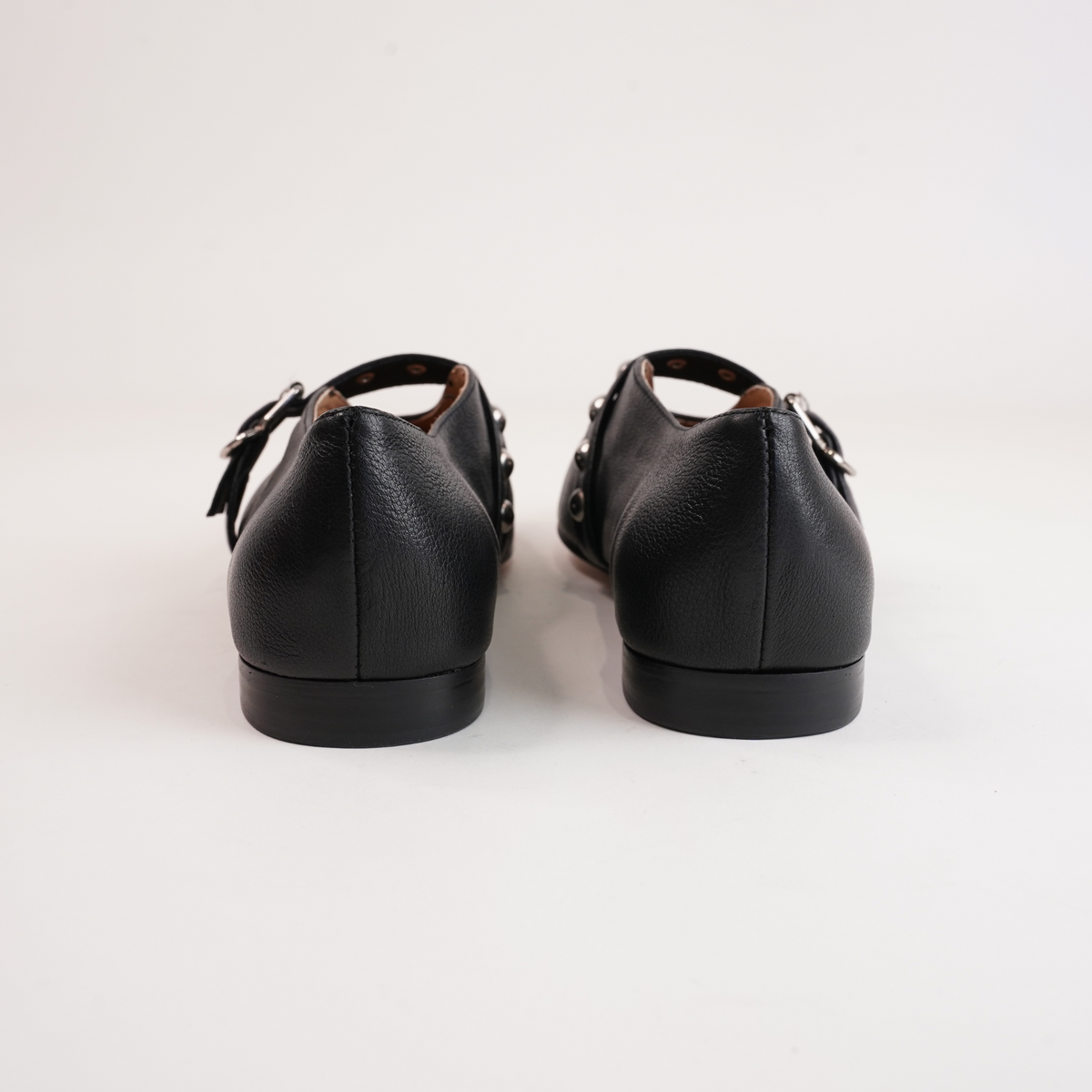 Ultrah Black Leather Flats - MOLLINI | Shouz
