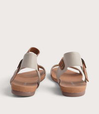 Jinnit Almond/ Tan Leather Sandals