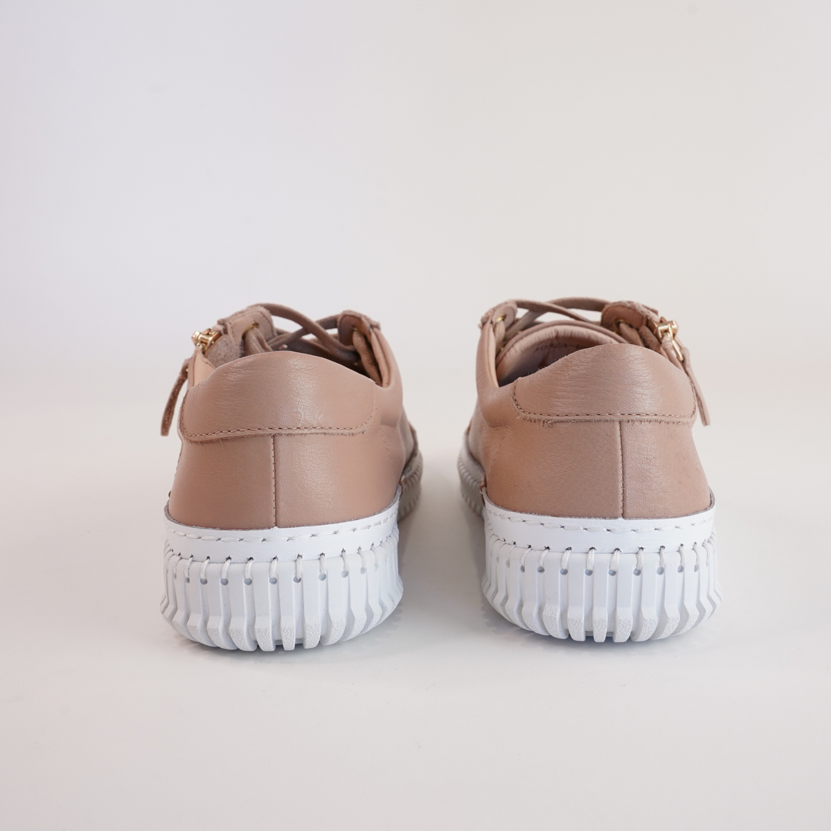 Jonza Latte Leather Sneakers - DIANA FERRARI | Shouz