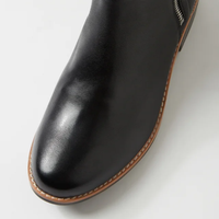 Lomar Black Leather/ Black Sole Calf Boots - DJANGO AND JULIETTE | Shouz