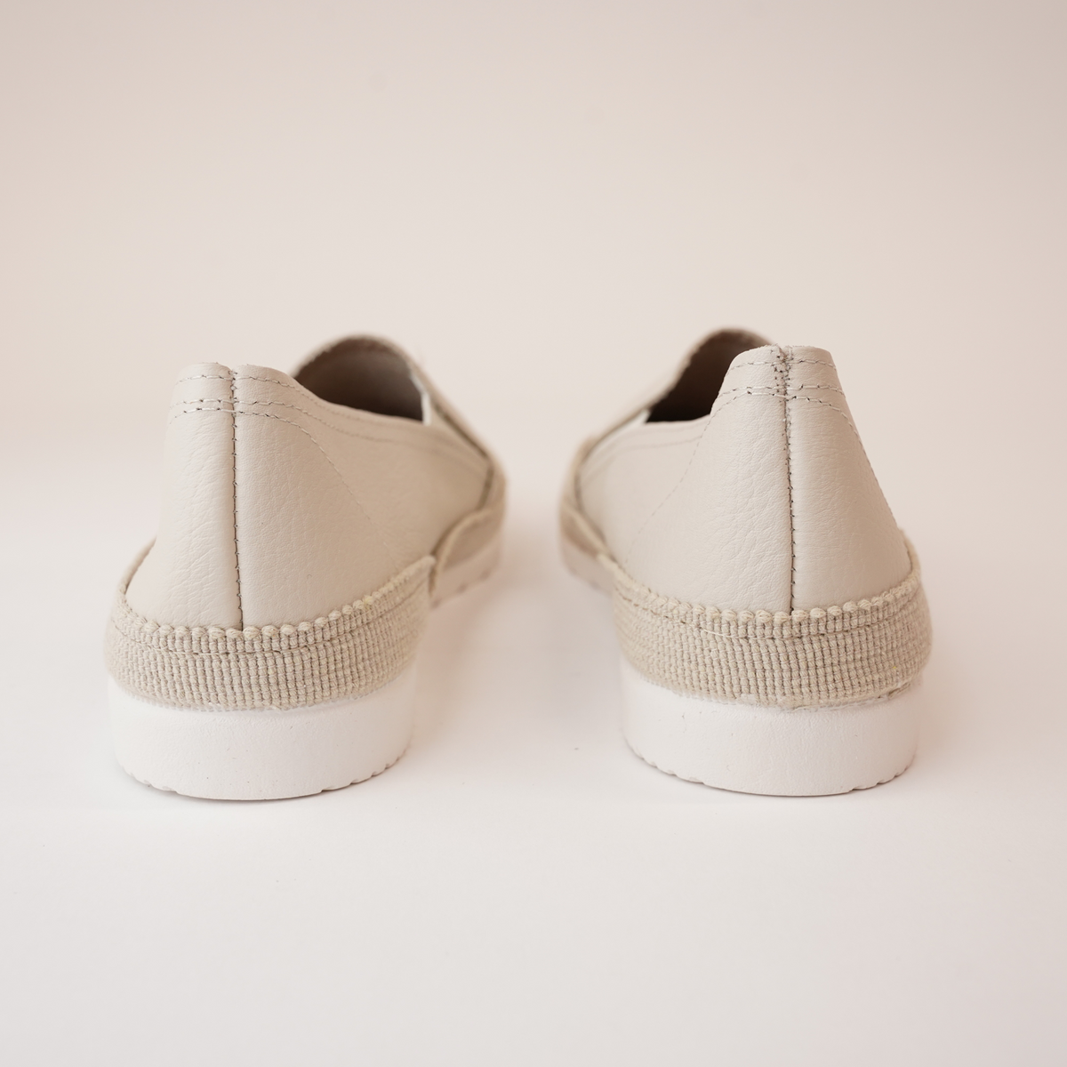 Nuria Crudo Leather Espadrilles - VERBENAS | Shouz