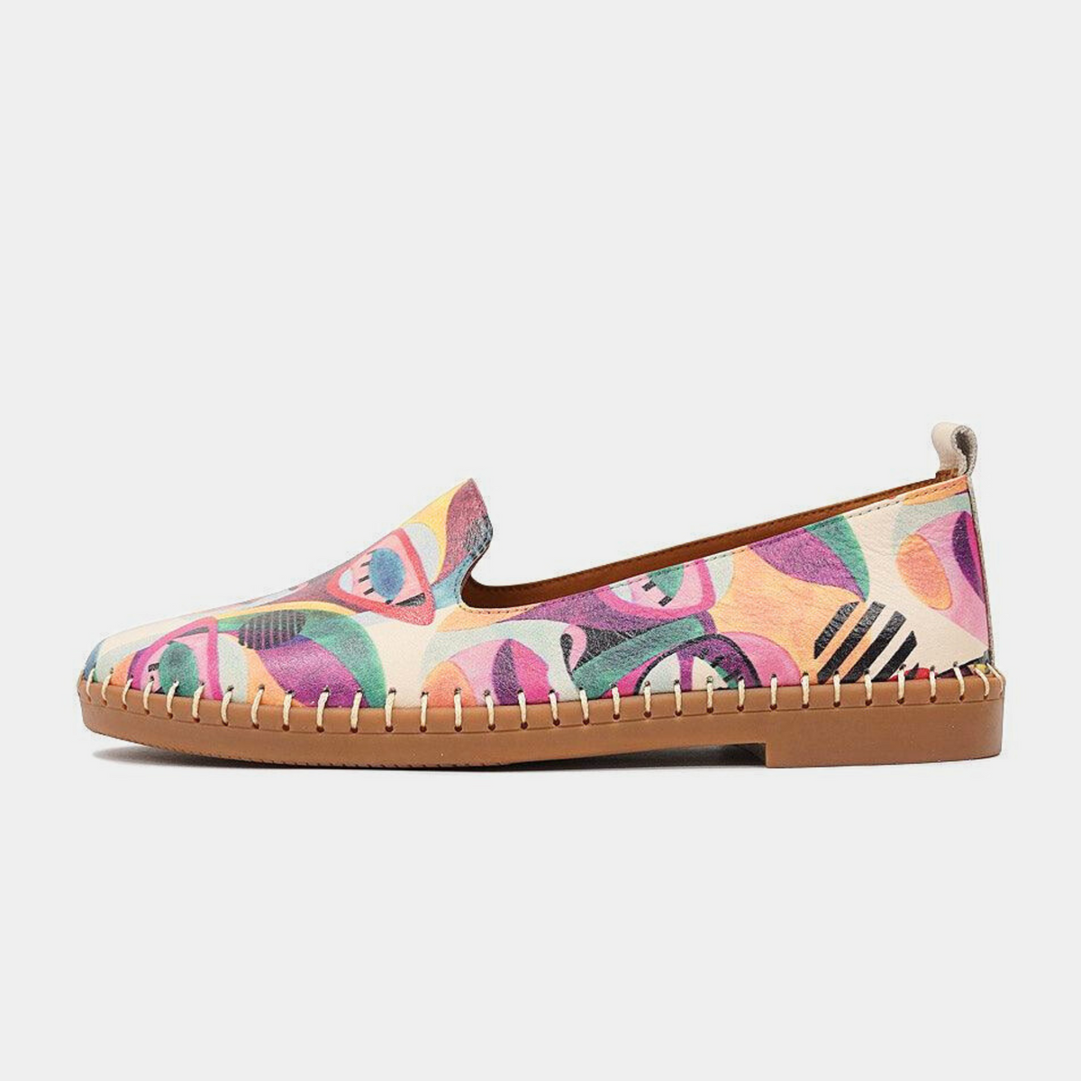 Airlie Portrait Multi Leather Flats - SALA | Shouz