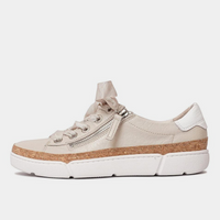 Torayne Almond White Multi Leather Sneakers