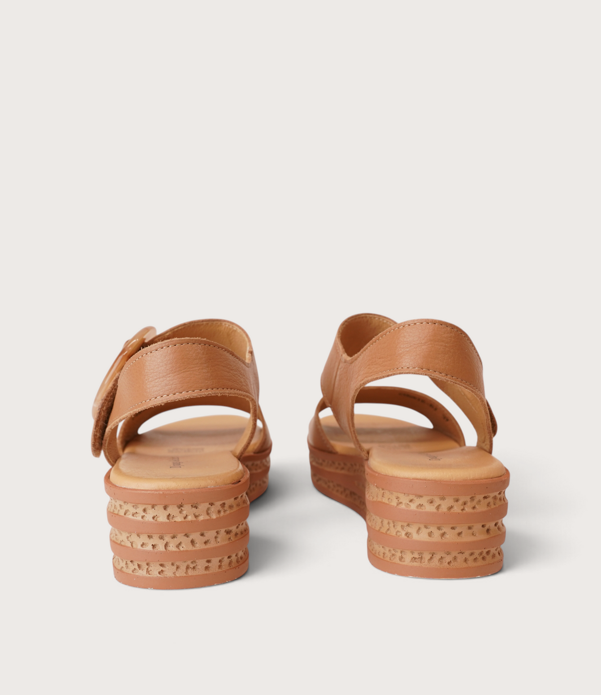 Cubbie Dark Tan Leather Sandals