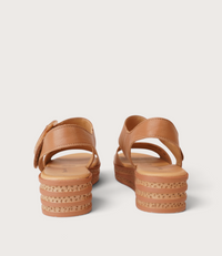 Cubbie Dark Tan Leather Sandals
