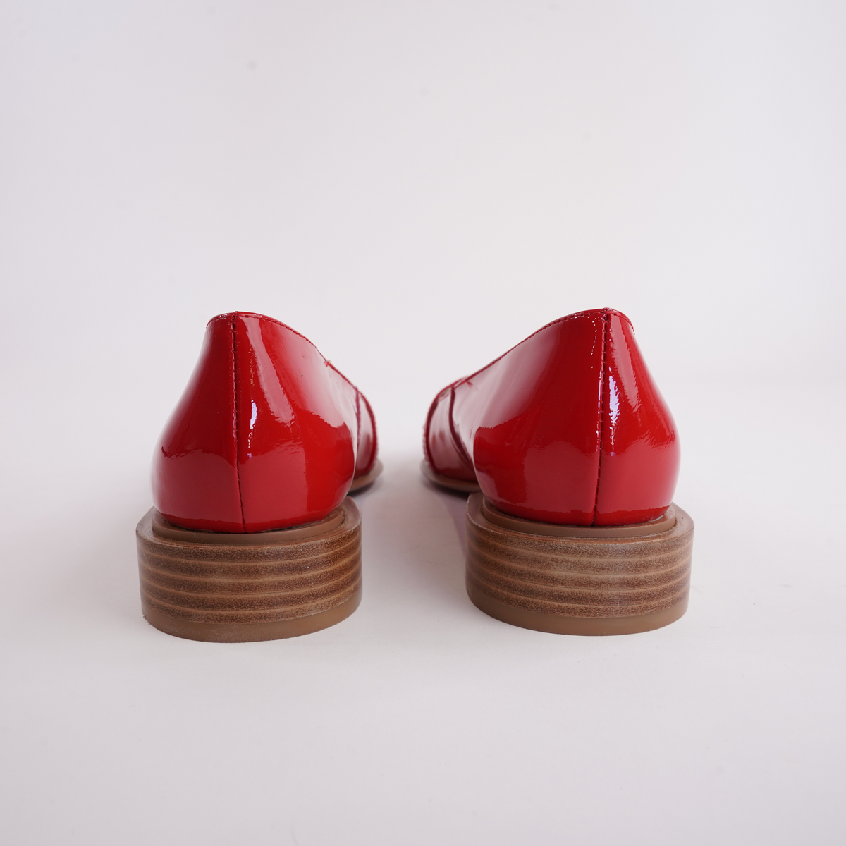 Eliora Red Patent Leather Flats - DJANGO AND JULIETTE | Shouz