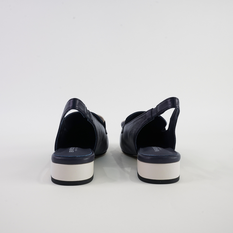 Randal Navy/Bone Leather Loafers