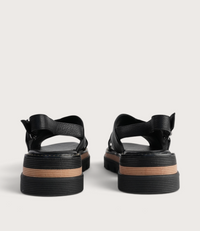 Sasi Black Leather Sandals
