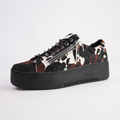 Wolfie Black Choc Cow/ Black Sole Sneakers