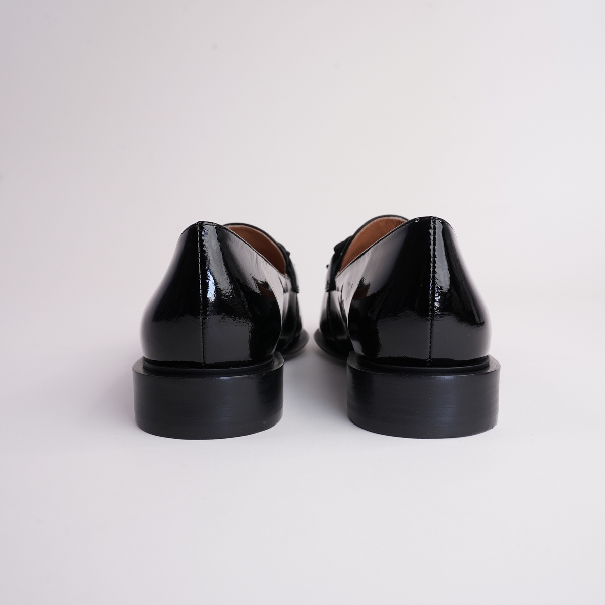 Elgin Black Patent Leather Loafers - DJANGO AND JULIETTE | Shouz