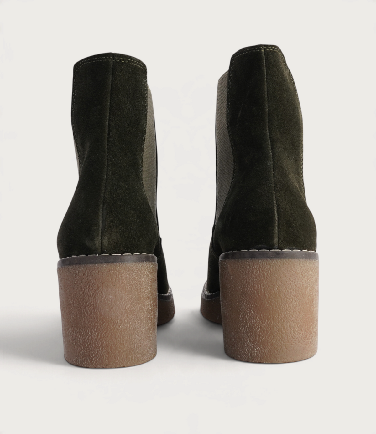 Glory Khaki Nubuck Ankle Boots - SALA | Shouz