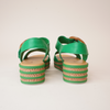 Cubbie Emerald Leather Sandals