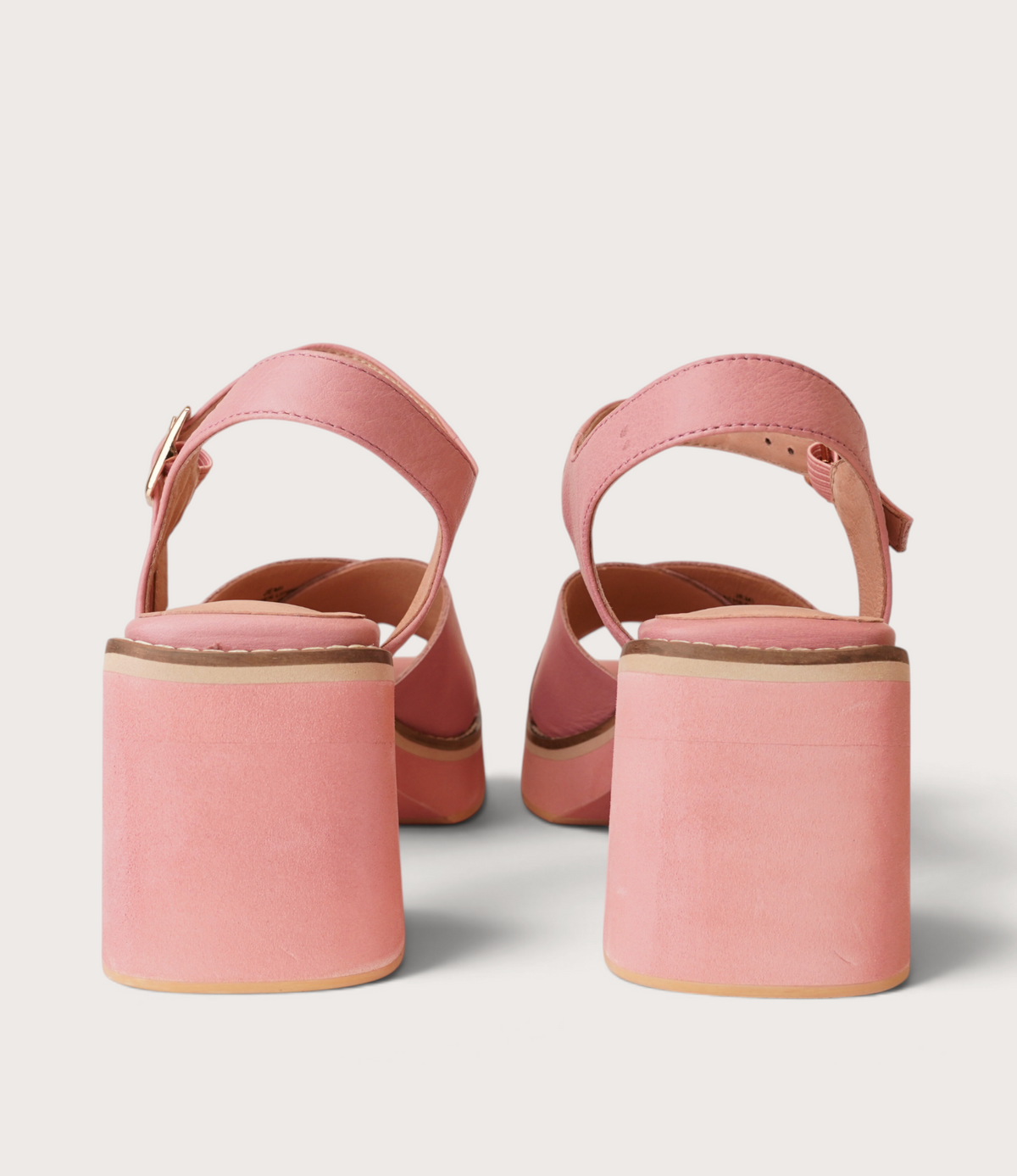 Jemi Pretty Pink Leather Heels