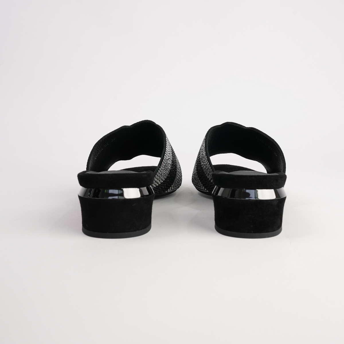 Tonda Black Multi Suede Heels - DJANGO AND JULIETTE | Shouz