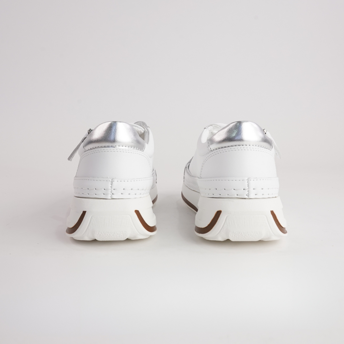 Vogue White Leather Sneakers - SALA | Shouz