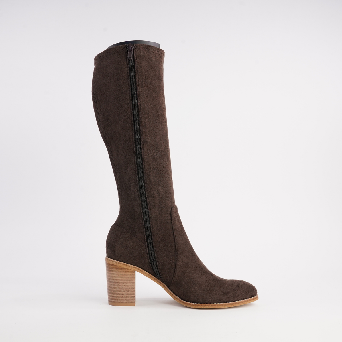 Tirry Choc Stretch Microsuede Knee High Boots