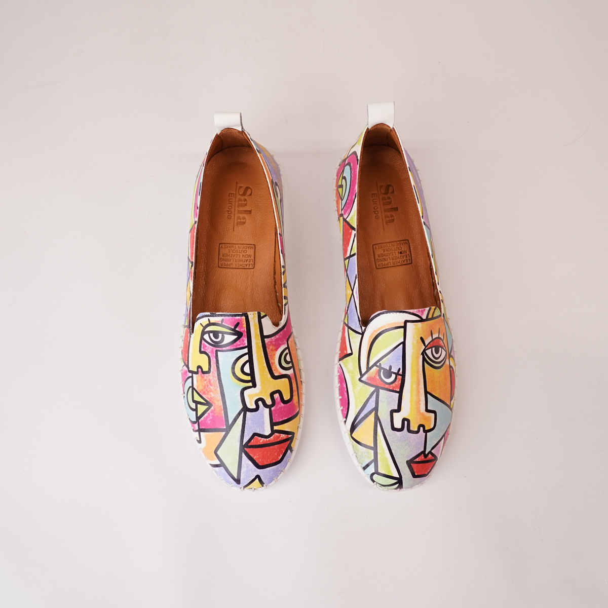 Airlie Picasso Multi Leather Flats - SALA | Shouz