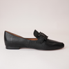 Socoros Black Leather Loafers