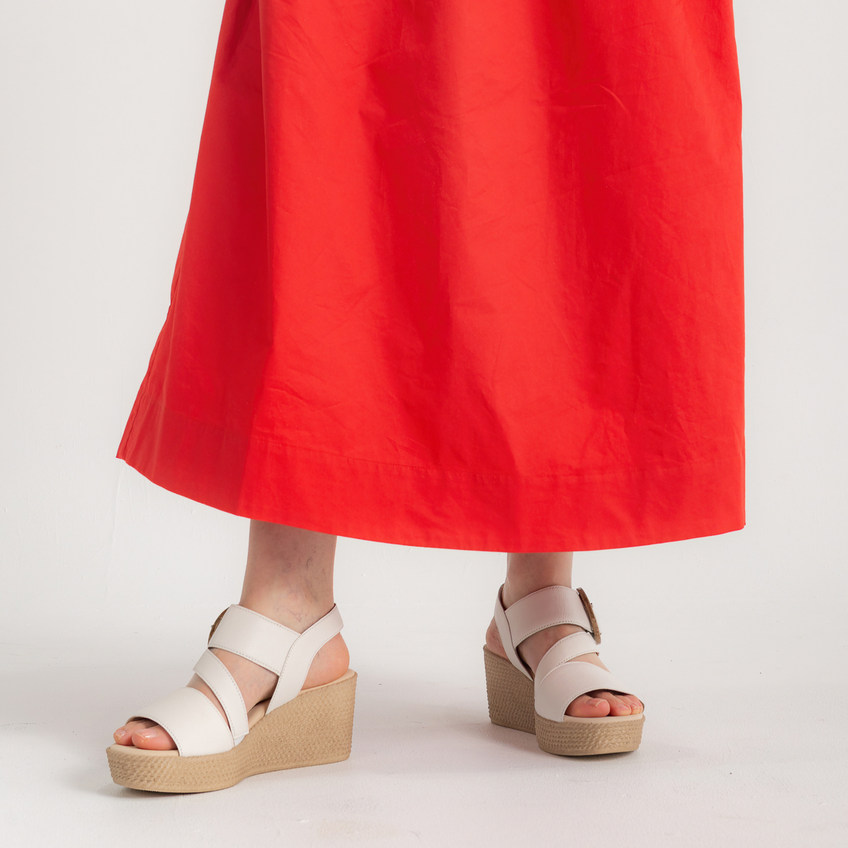 Thelma Latte Leather Wedges - GABOR | Shouz