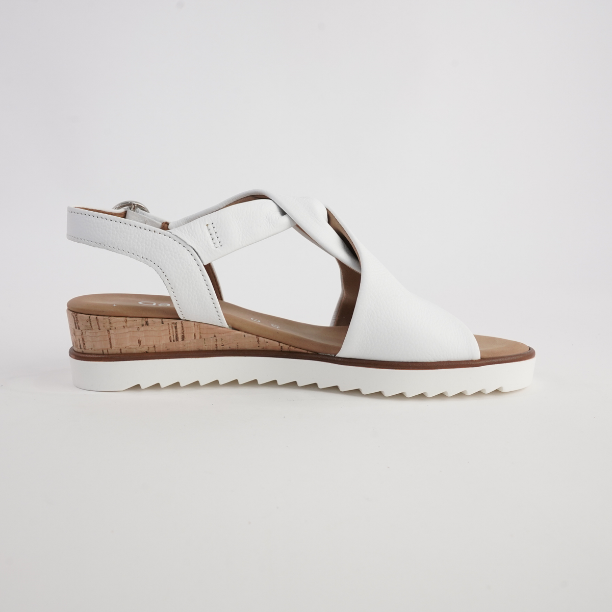 Martha White Leather Sandals - GABOR | Shouz