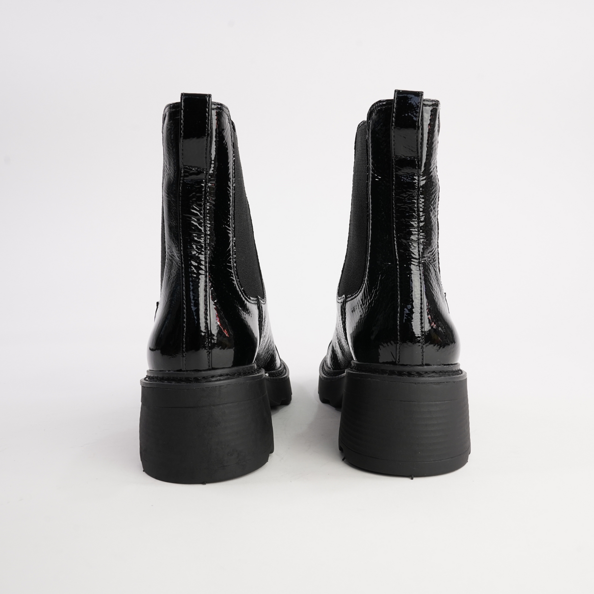 486001 Black Patent Leather Ankle Boots - CARRANO | Shouz