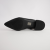Valora Black Leather Flats