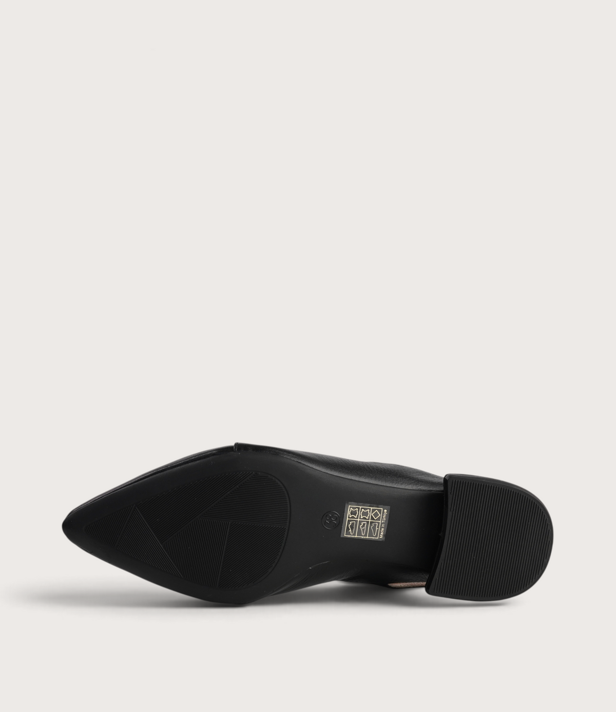 Valora Black Leather Flats