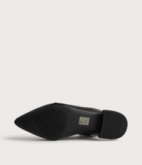 Valora Black Leather Flats