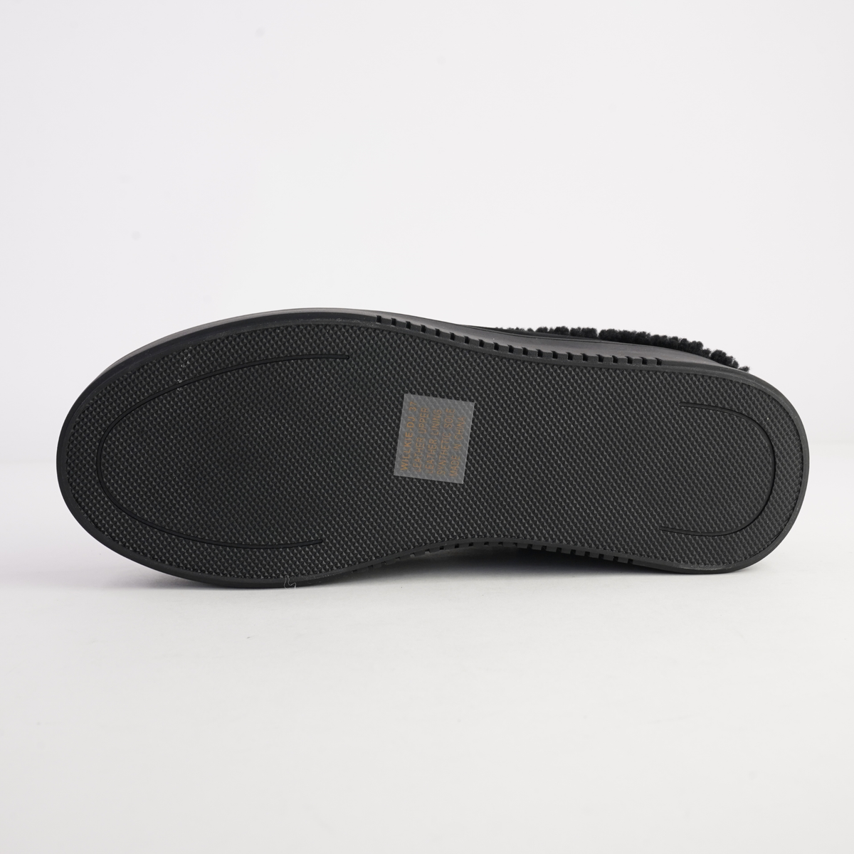 Willkie Black/ Black Suede Fur Flats - DJANGO AND JULIETTE | Shouz