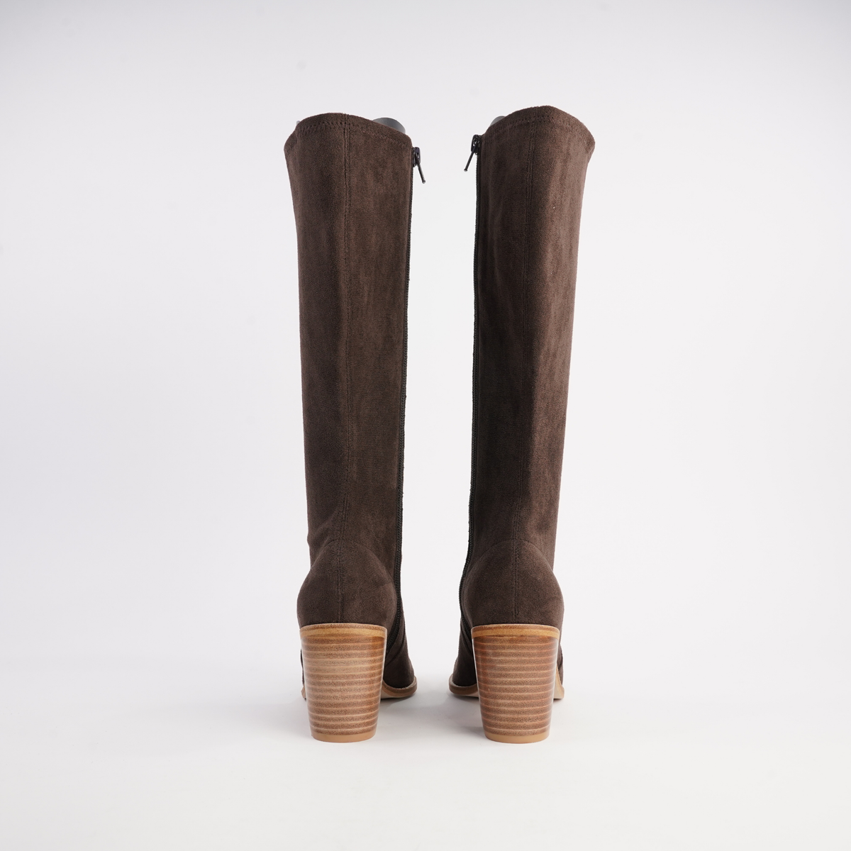 Tirry Choc Stretch Microsuede Knee High Boots