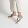 Torayne Blue Denim Leather Sneakers