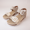 Quinn 02 Crema Kombi Leather Sandals