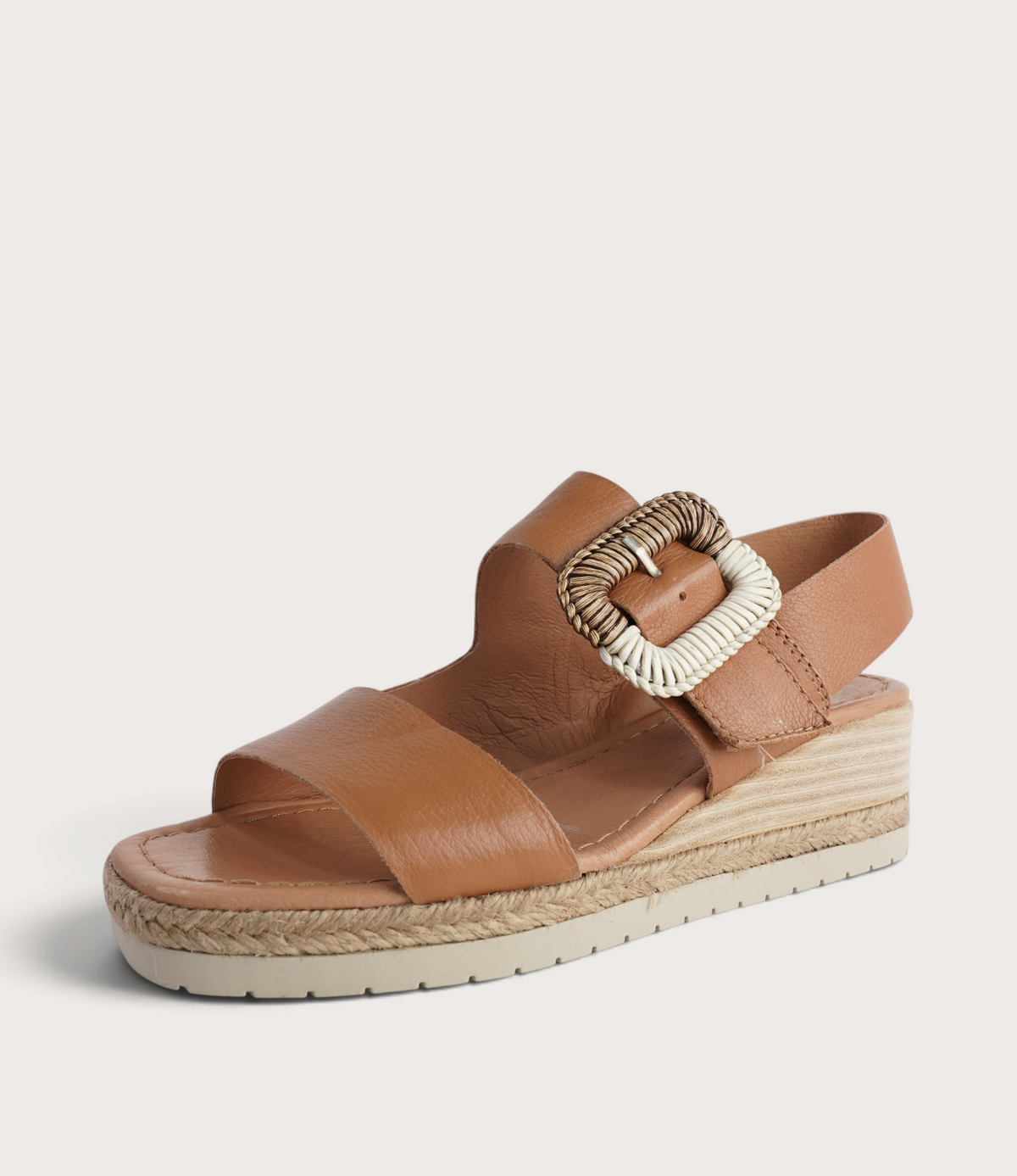 Innes Dark Tan Leather Sandals - DJANGO AND JULIETTE | Shouz