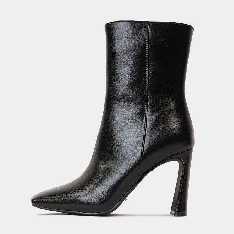 Emira Black Shimmer High Heel Boots