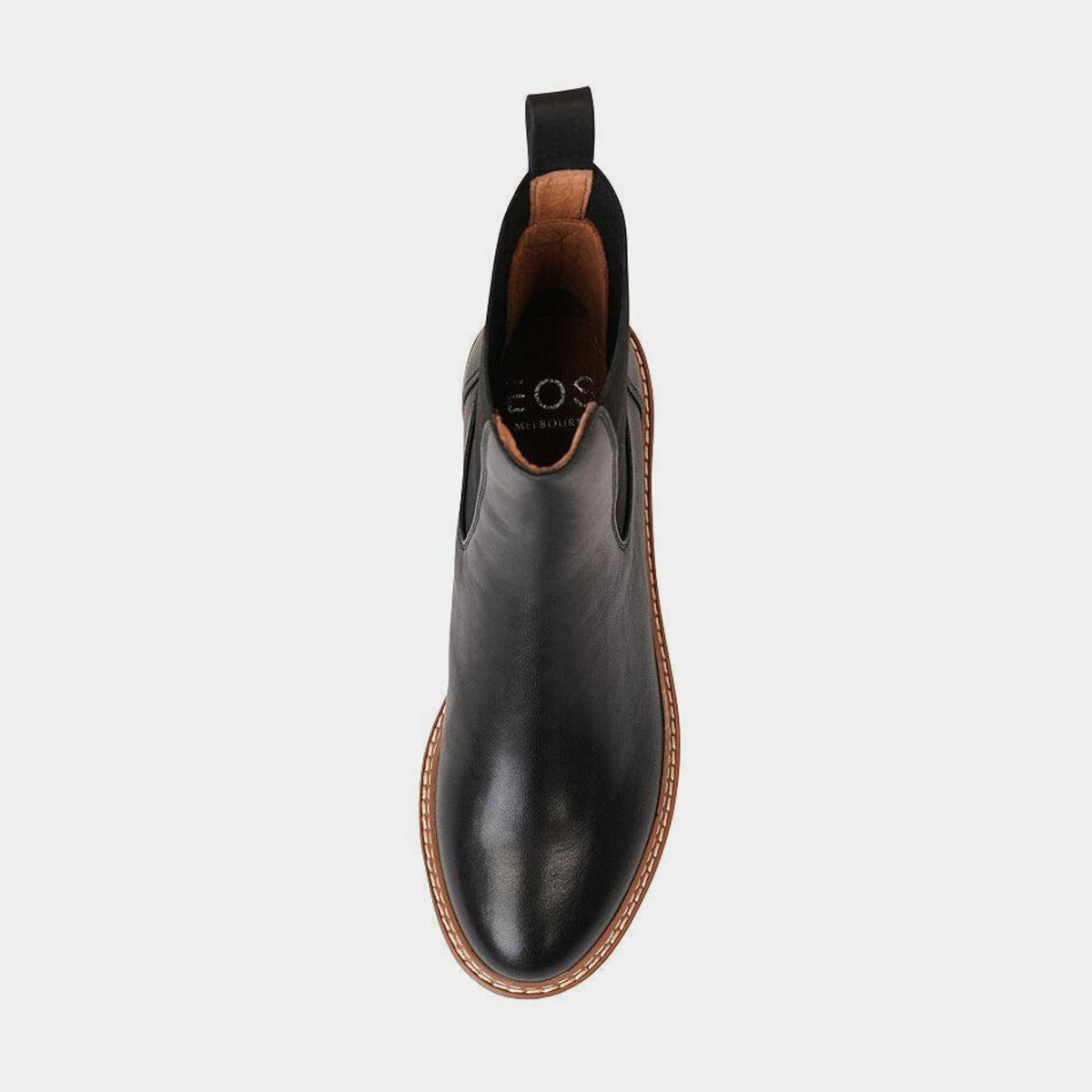 Linear Black Leather Chelsea Boots - EOS FOOTWEAR | Shouz