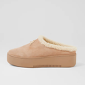 Willkie Sand/ Natural Suede Fur Flats