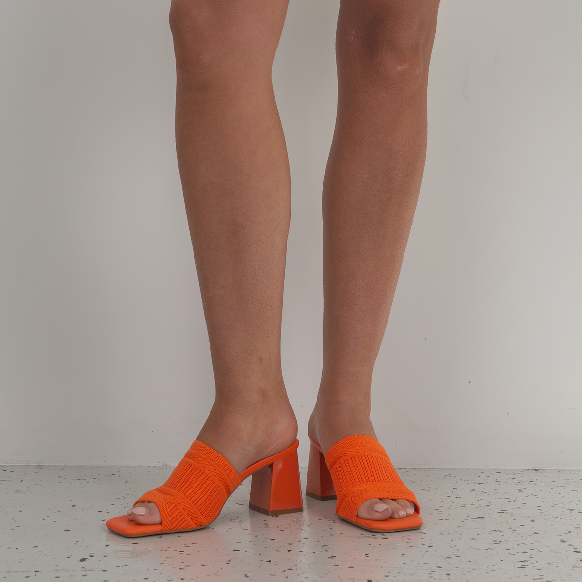 Kaia Orange Heels - WITH GRACE | Shouz