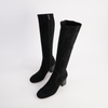 Sari Black Stretch Knee High Boots