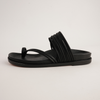 Carmelle Black Leather Sandals