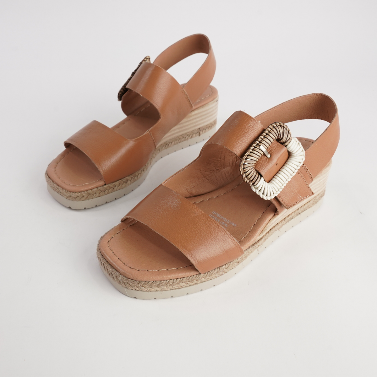 Innes Dark Tan Leather Sandals