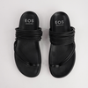 Carmelle Black Leather Sandals