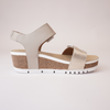 Quinn 02 Crema Kombi Leather Sandals